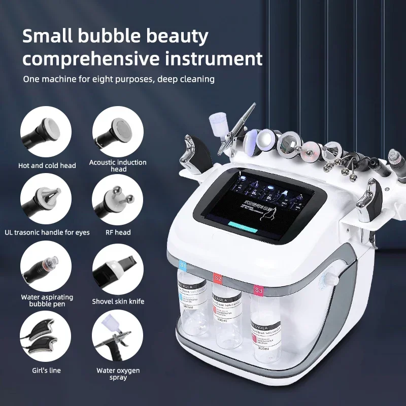 VESTA Hot Selling Hydra Oxygen Facial Machine With Skin Analyzer Deep Absorption Eye Care Hydro Machine Facial Oxygen Jet