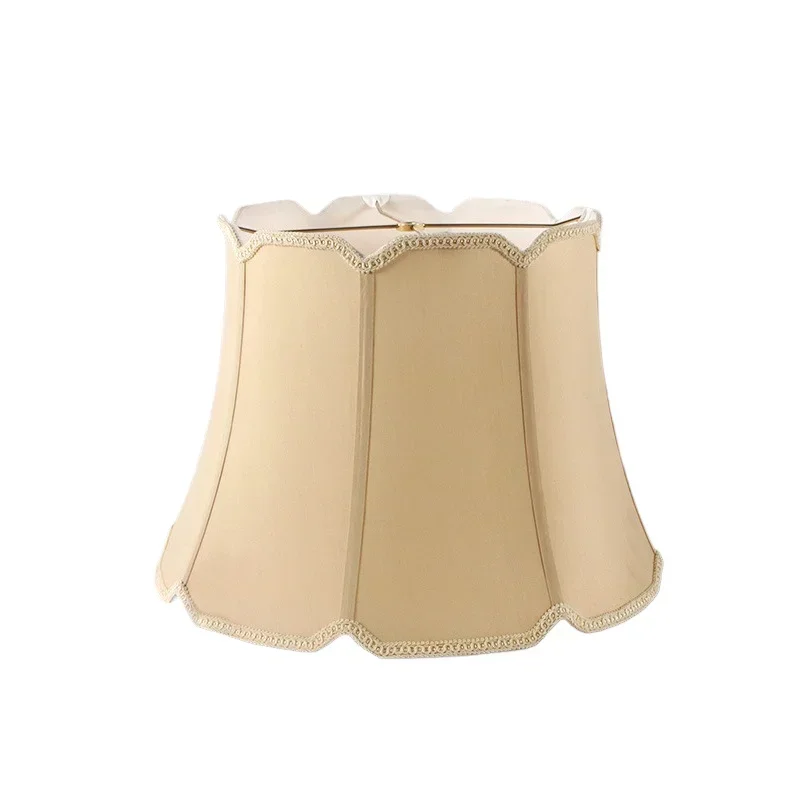 Modern simple fabric lampshade bedside lamp wall lamp floor lamp lampshade beige pastoral fabric  abajur  장스탠드조명 світильник