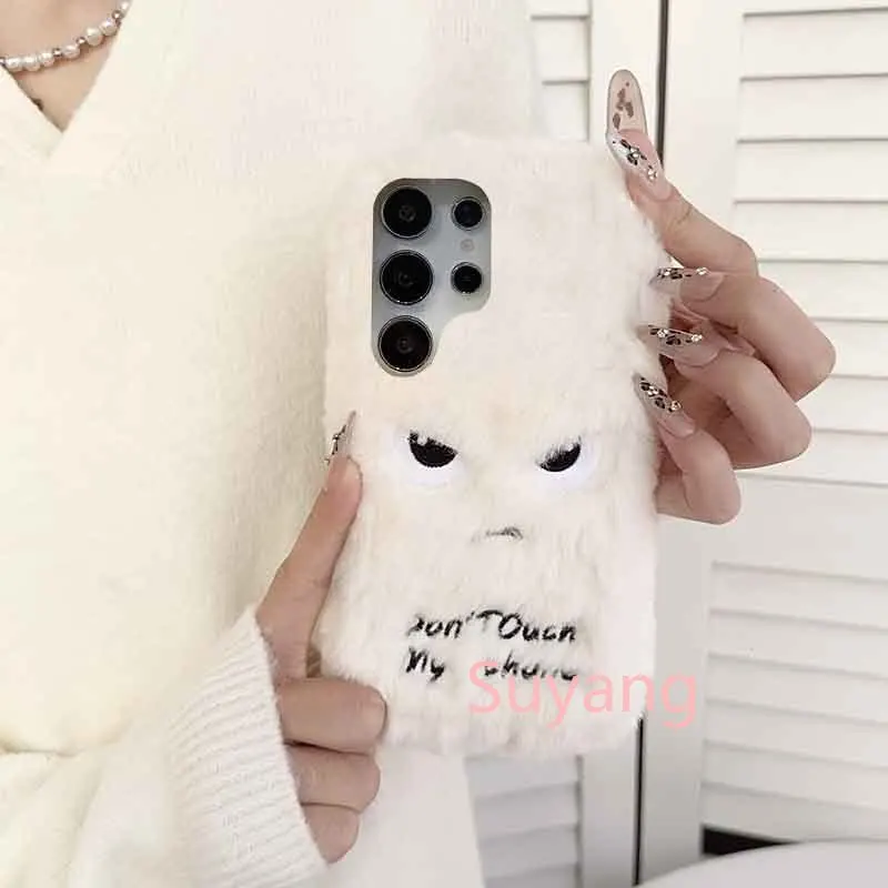 الكرتون التعبير الحالات الهاتف ل ممن لهم رينو 14 برو 13 12 11 10 8 7 6 5 8Z 7Z 6Z 2Z 8T 14F 13F 12F 11F 2F موضة غطاء الفراء الدافئ #6