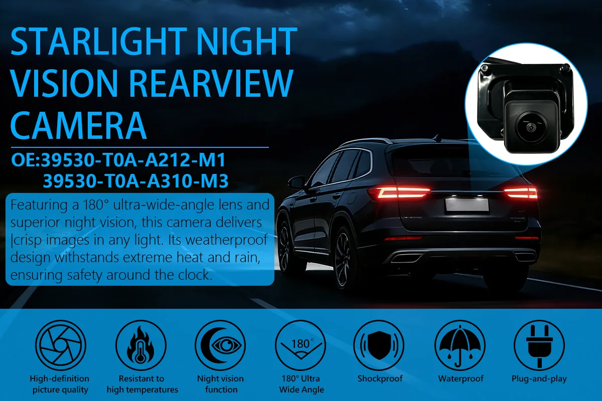 Auto-Parkassistent-Rückfahrkamera 39530-T0A-A212-M1 für Honda CR-V HR-V Ersatz für 39530-T0A-A310-M3 Rückfahrkamera – Detail 1