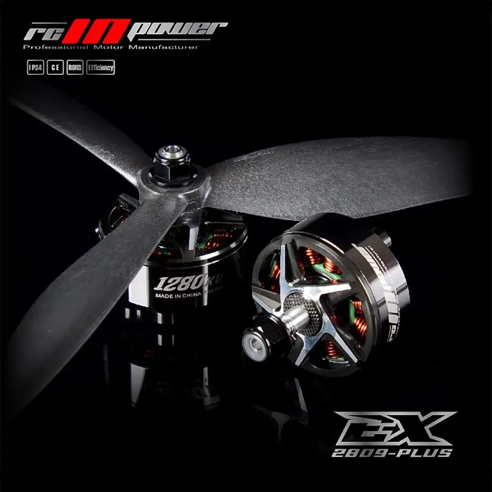 Rcinpower Ex2809 2809 1280kv 4-6S Lipo Borstelloze Motor Voor 7-8 Inch Grote Belasting Rc Fpv Drone