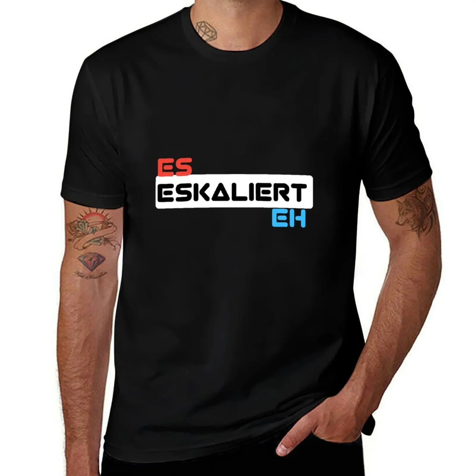 

it escalates anyway: escalate anyway T-Shirt t shirts for man pack white funny t shirts man T-Shirt