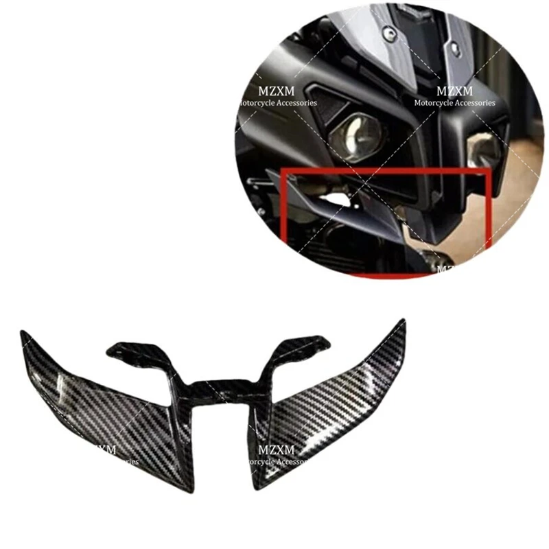 

Carbon fiber coating Motorcycle Headlight Under Fairing Wing Fit for Yamaha FZ-10 MT-10 MT10 FZ10 2016 2017 2018 2019 2020 2021