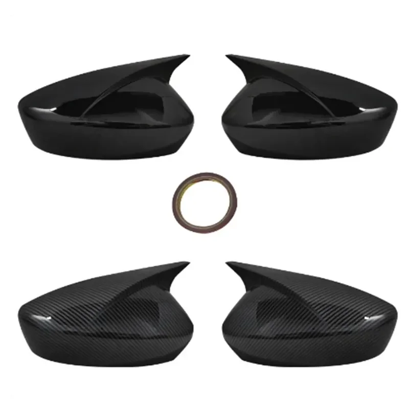 For Mazda 6 Atenza 2017-2021 Rearview Mirror Cover Horn Carbon Fiber Rearview Mirror Shell Decoration