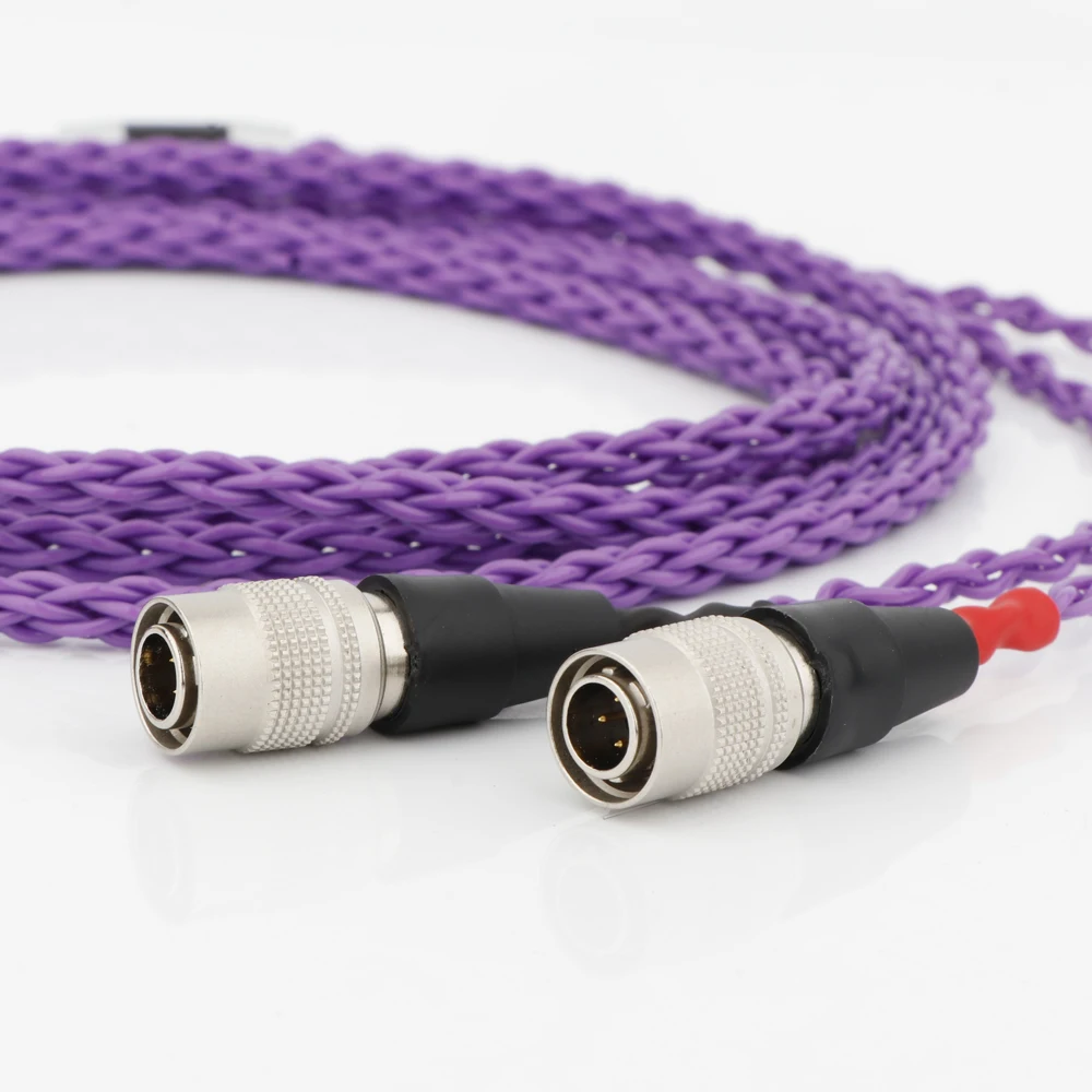 كابل سماعة رأس مطلي بالفضة 8 Core OCC استبدال كابل ترقية لكابل MrSpeakers Mr Speakers Ether Alpha Dog Prime Haldane