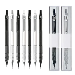 0.3 0.5 0.7 2.0mm Art Drawing Automatic Pencils Low Center of Gravity Retractable Nib Metal Mechanical Pencil with Gift Box Set