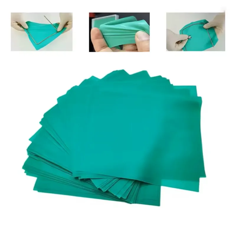 Dental Rubber Dam Sheet 10Pcs Natural Latex Barrier 6x6 Inch Disposable Dental Dam for Teeth Isolation Dentist Supplies Lab