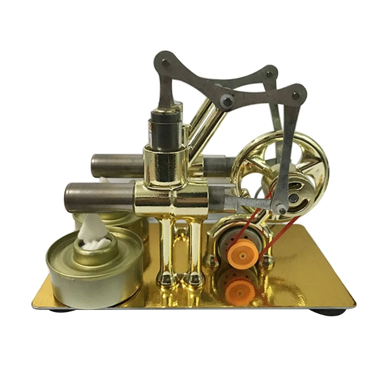 

Stirling Engine Double Engine Motor Model Heat Steam Education DIY Model