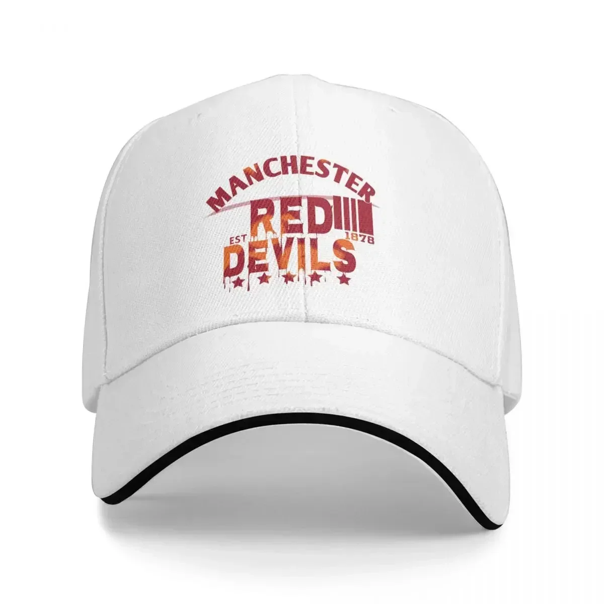 Devils Of Manchester, Manchester Is Red Baseball Cap Fashion Men Women Hat Outdoor Adjustable Casual Cap Streetwear Baseball Hat