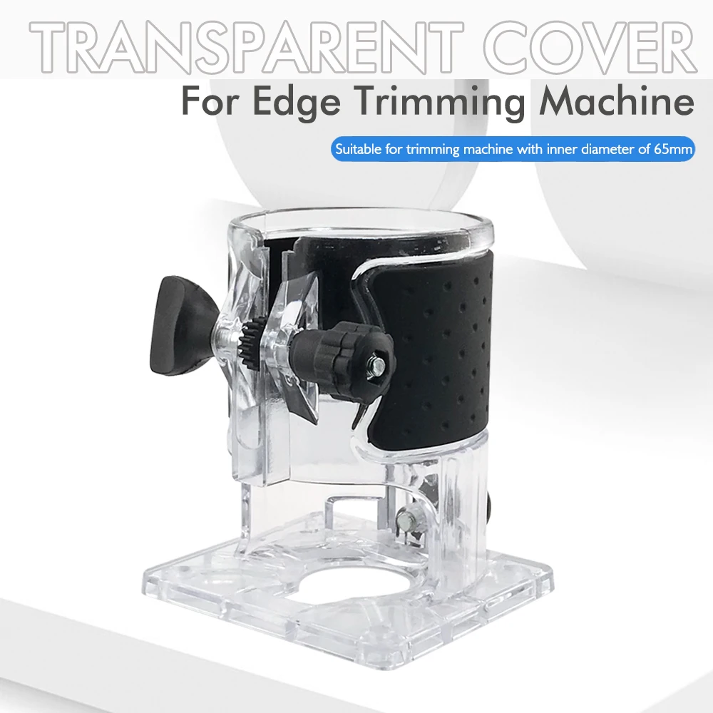 Trimmer Base Small Woodworking Router Transparent Cover Engraving Machine Protective Cover Housing Trimmer Power Tool Accessory