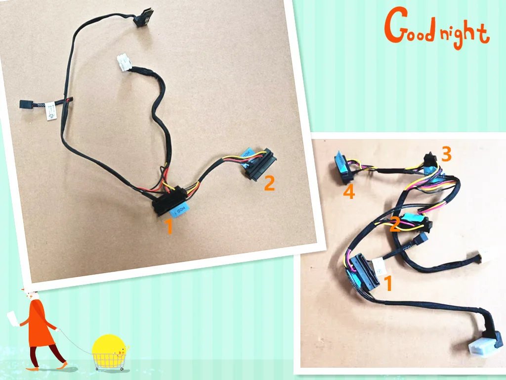 Original For Dell R230 Server Hard Disk Optical Drive Cable Cold Swap Without RAID Array Card N9P7R VXR2F