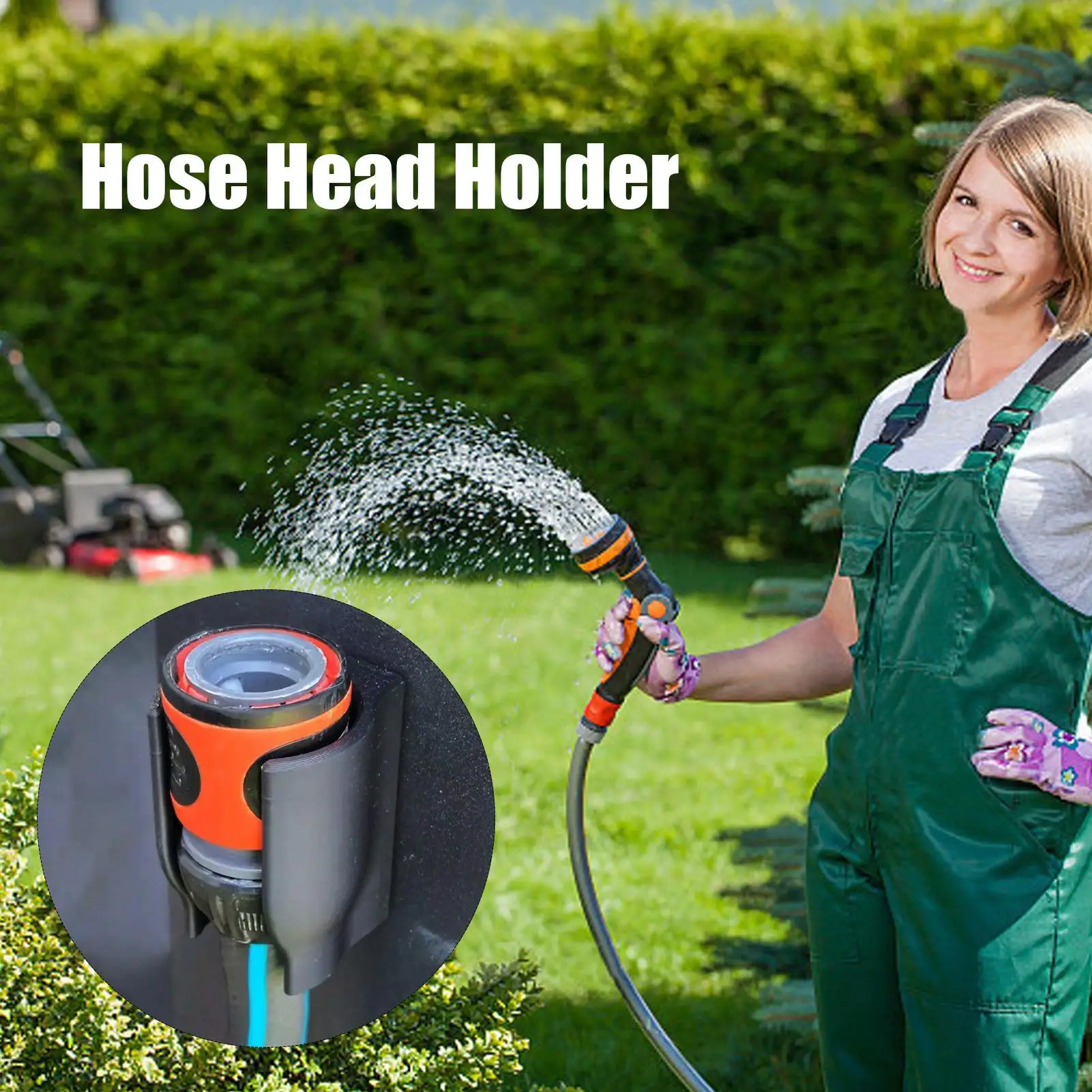 

Garden Hose Hanger Wall Mount Outdoor Holder for Spray Nozzles Anti Slip Bracket Accessories Sprayer Attachment for Yard