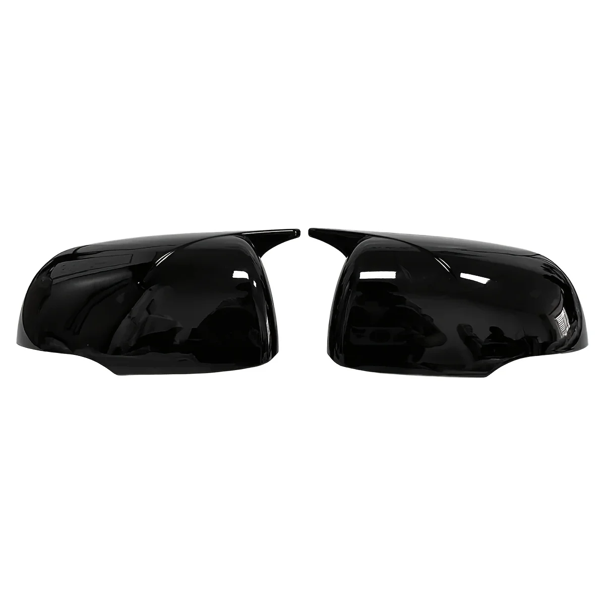 Auto-Seitenspiegelabdeckung Rückspiegelgehäuse-Aufsatz für Kia Picanto 2012-2025 Spiegelkappe Glänzend Schwarz/Carbon-Look – Detail 5