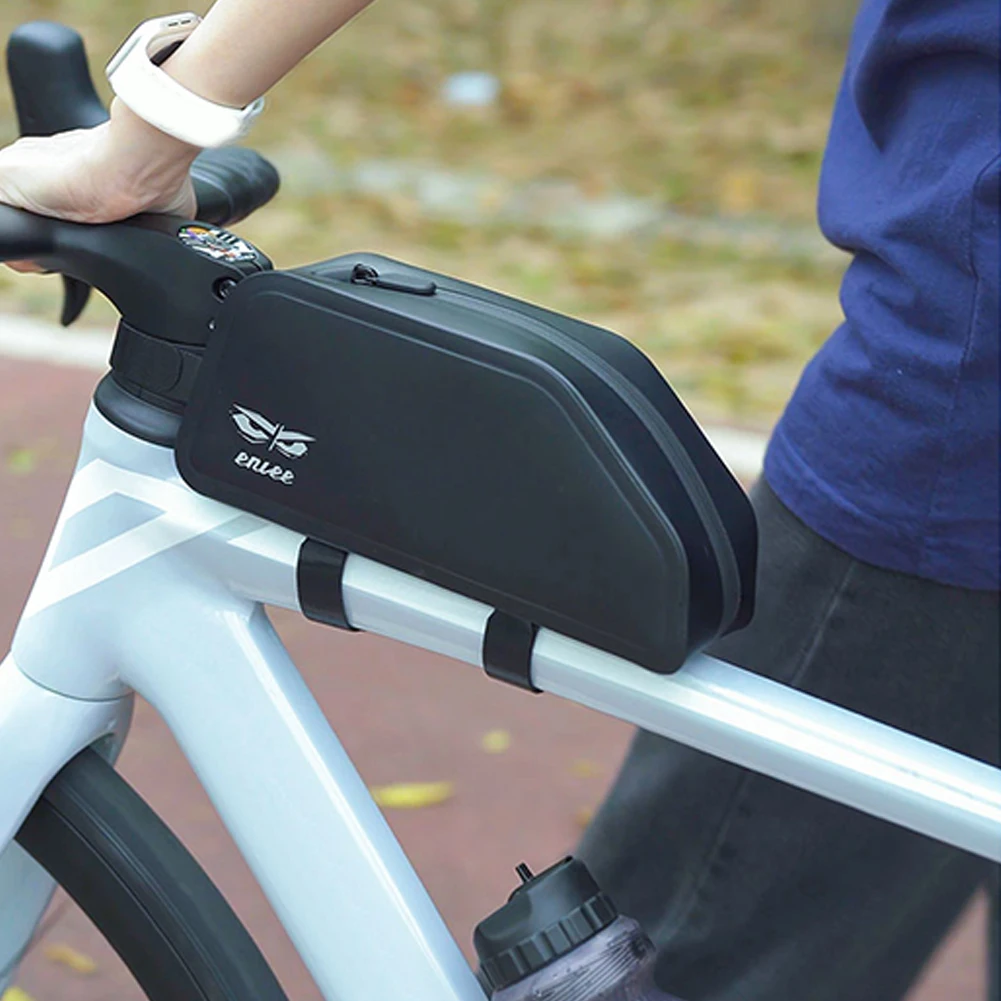 Bolsa para tubo superior de bicicleta de 1,5 l, bolsa frontal impermeable para ciclismo, bolsa para cuadro superior de bicicleta de TPU para accesorios de bicicleta de carretera MTB