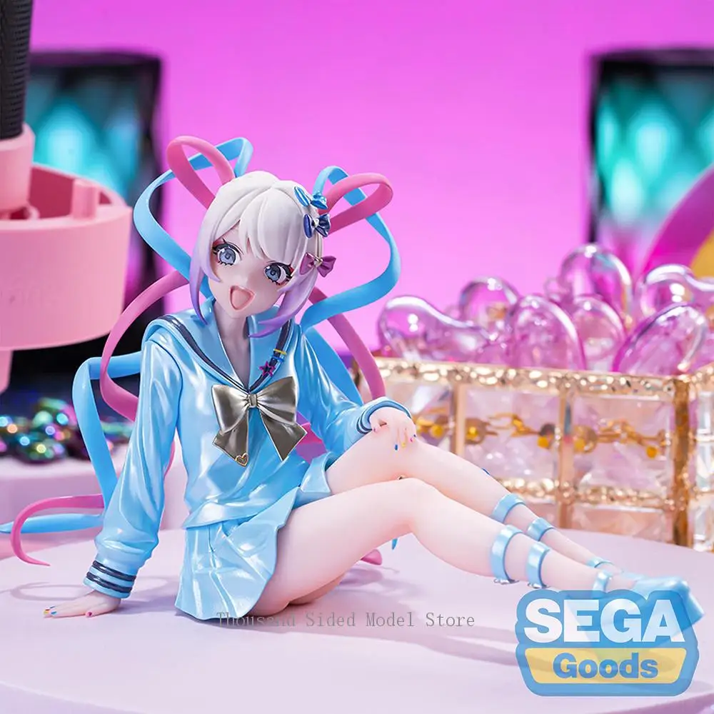Originele SEGA PM NEEDY GIRL OVERDOSE Rain Action Figure Anime PVC Model 10 cm Computer Decoratie Ornamenten Verjaardagscadeau