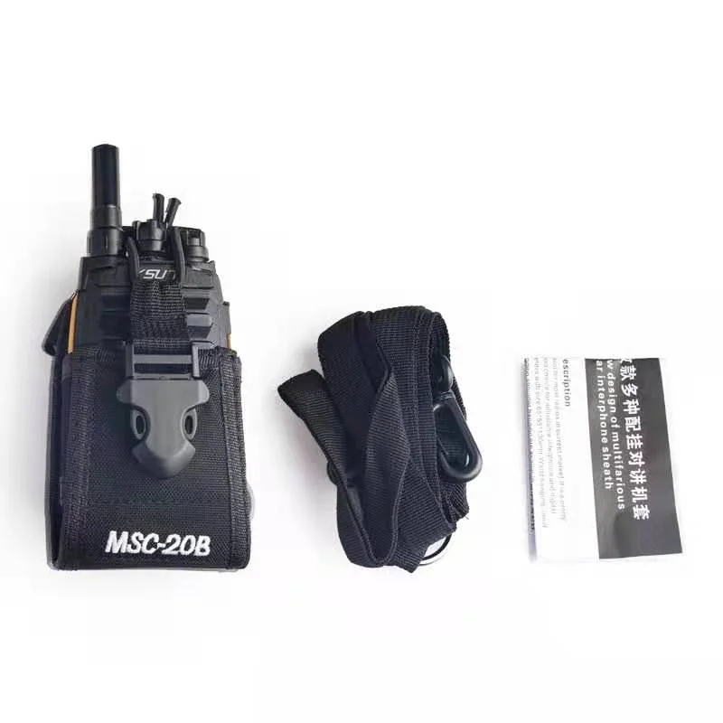 2025 MSC-20B Walkie Talkie Bag Nylon Holster Carry Case for Baofeng UV5R UV82 bf888S  UV-B2 TYT-F8 Motorola KENWOOD Ham Radio