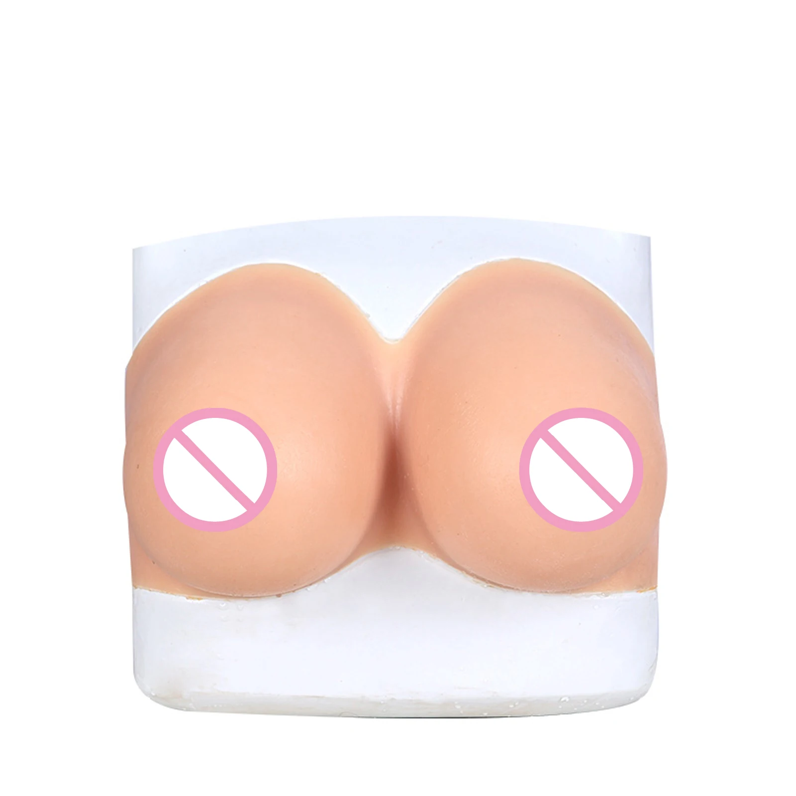 Roanyer C Cup Tube Top Breast Form Realistic Fake Boobs for  Crossdresser Drag Queen Cosplay Disguise