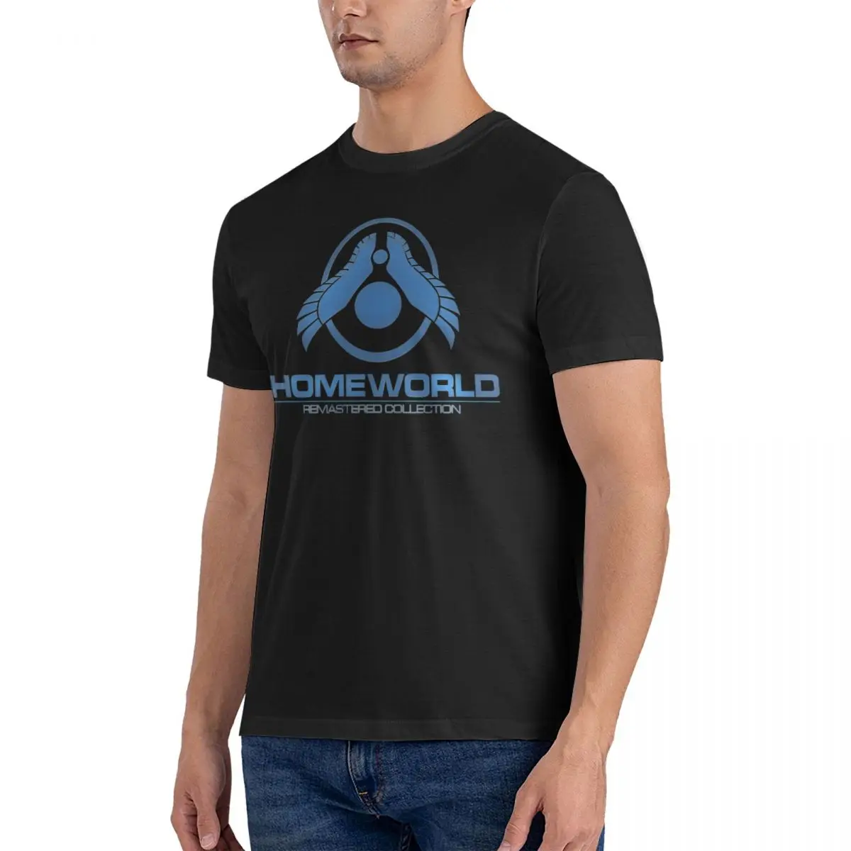 Remastered Collection T Shirt Men 100% Cotton Humorous T-Shirt Crew Neck Homeworld Tees Short Sleeve Tops Unique