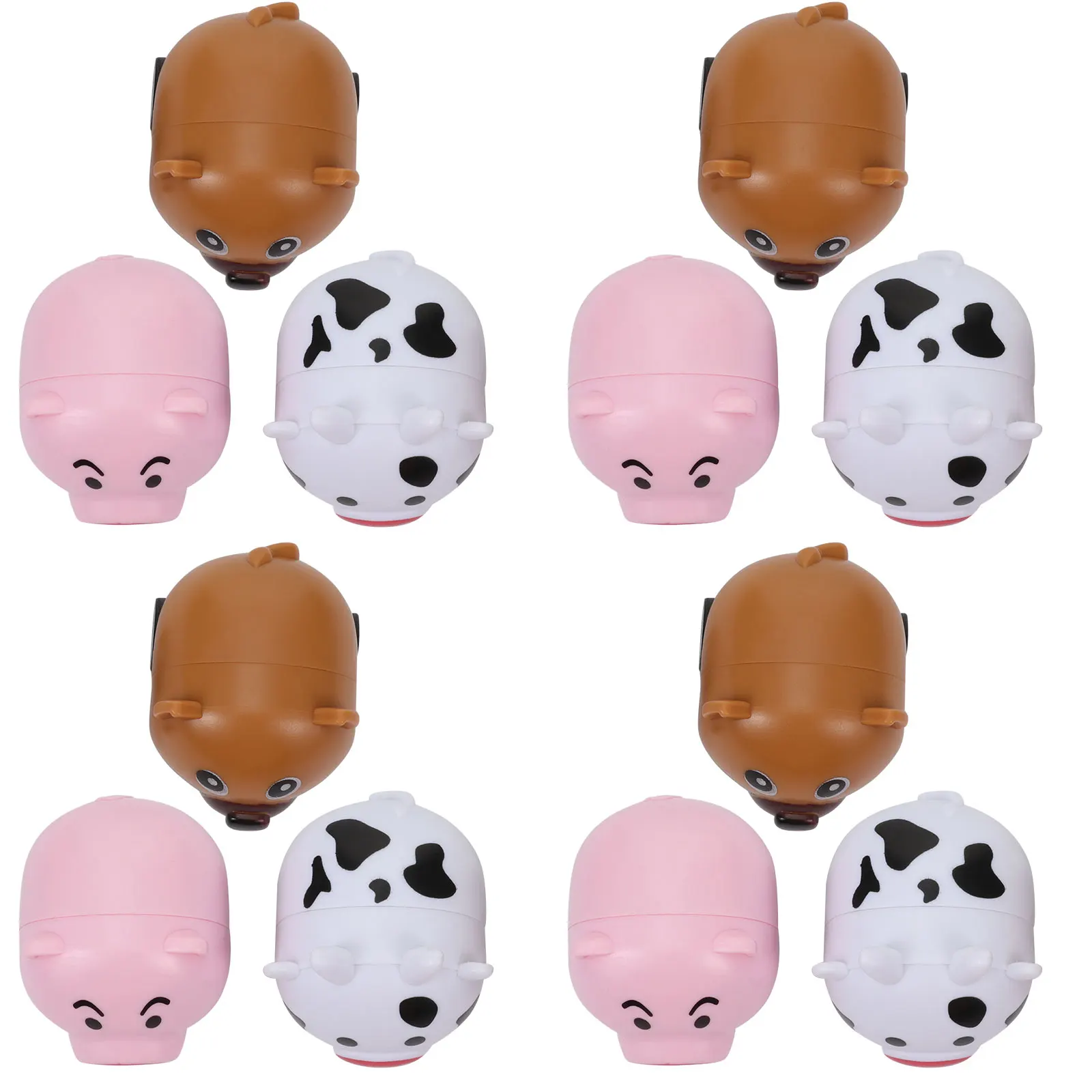 

12 Pcs Mini Animal Pull-back Car Cars Toy Race Toys for Kids Puzzle Plastic Model Preschool