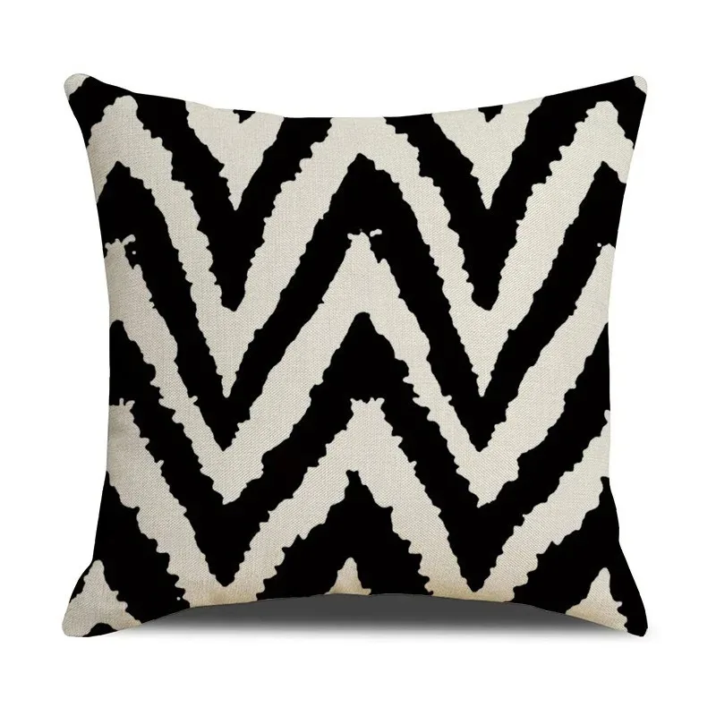 Zebra Patterns Stripes, Zigzags & Head Design Pattern Cushion Cover Suitable for Sofa Bedroom Car Pillow Cover