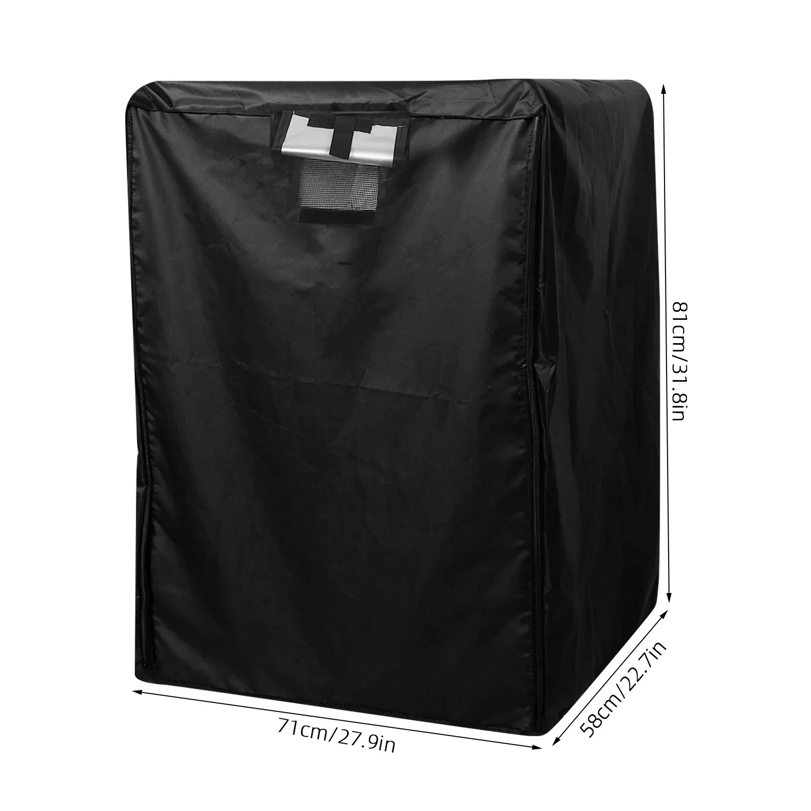 Bread Pan Rack Cover 32 x 28 x 23 Inch Waterproof Dustproof Oxford Cloth Clear Window for Commercial Kitchens
