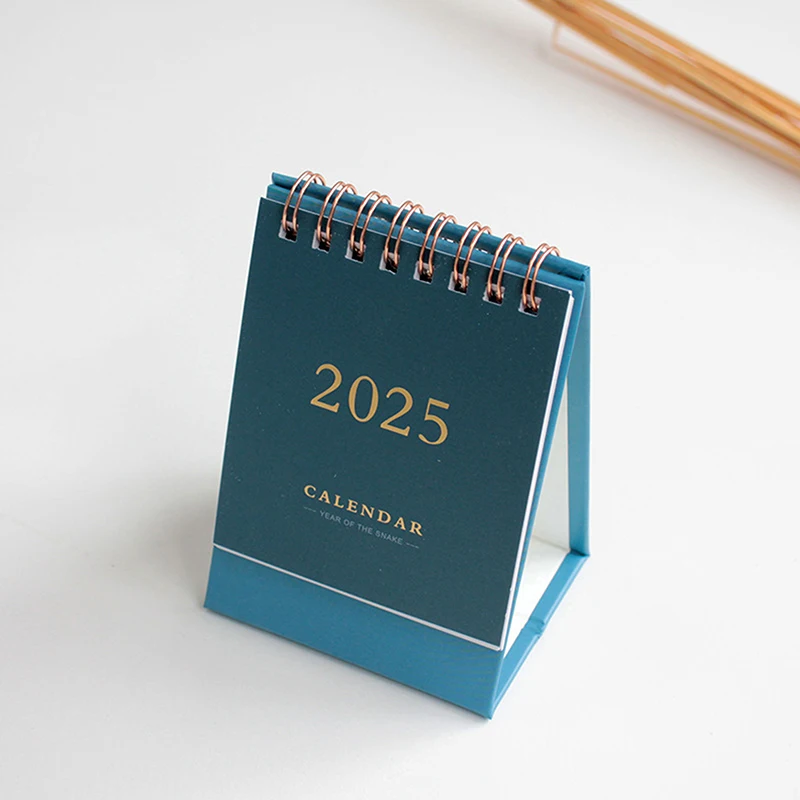 2025 Desk Calendar Cute Daily Planner Simple Solid Color Calendar Learning Goal List To-Do List Home Office Supplies