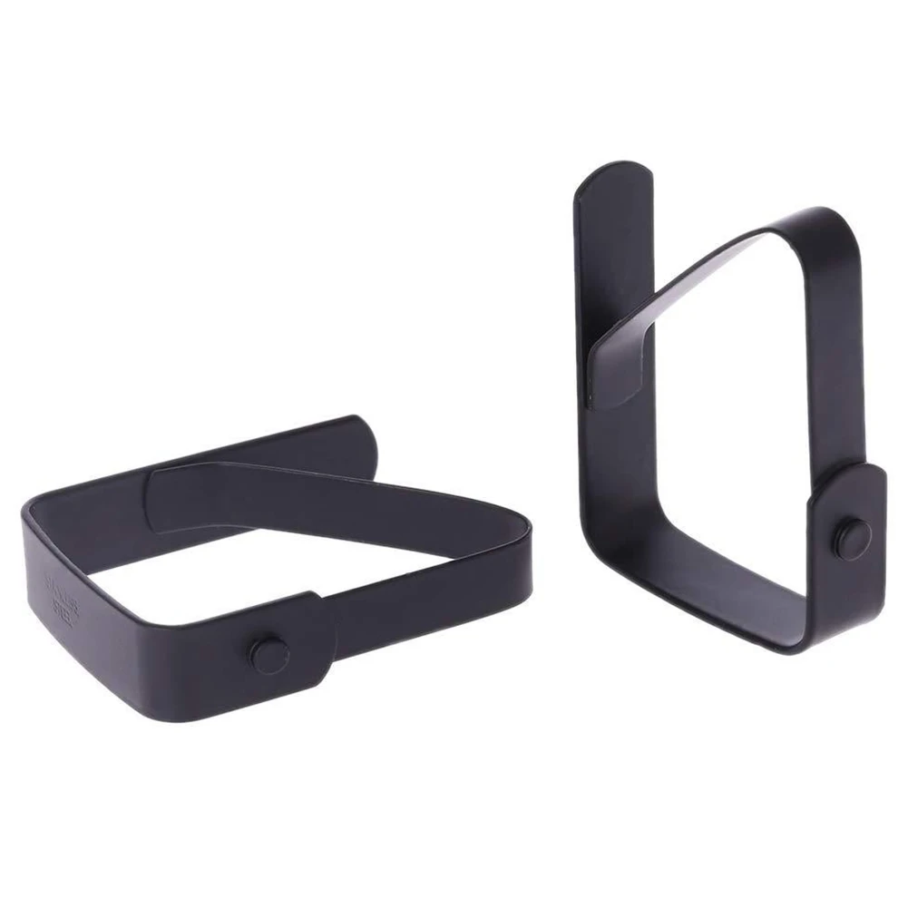 4 buah klip taplak meja hitam hitam, klip perbaikan taplak meja 5x4cm untuk pesta prasmanan/barbekyu/taman