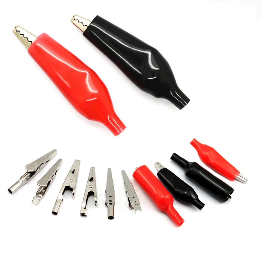 

60pcs 28Mm Alligator Clips Metal Crocodile Clamps Insulated Electrical Test Probes Car Auto Diy Projects