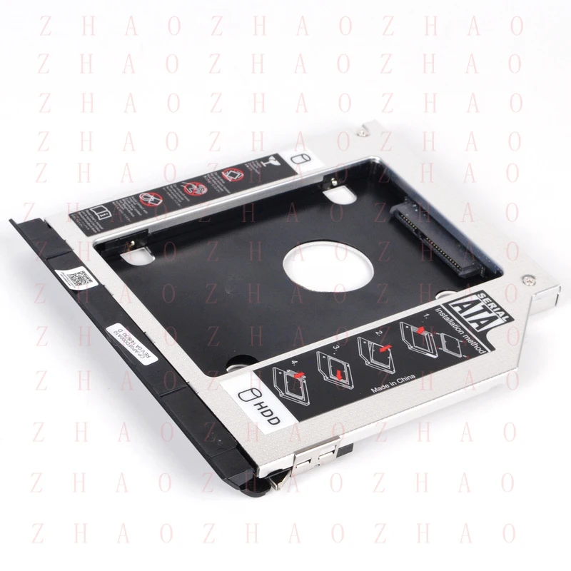 L+ 2nd SSD Hard Drive Caddy Adapter Bay for Dell Latitude E6420 E6430 E6530 E6330