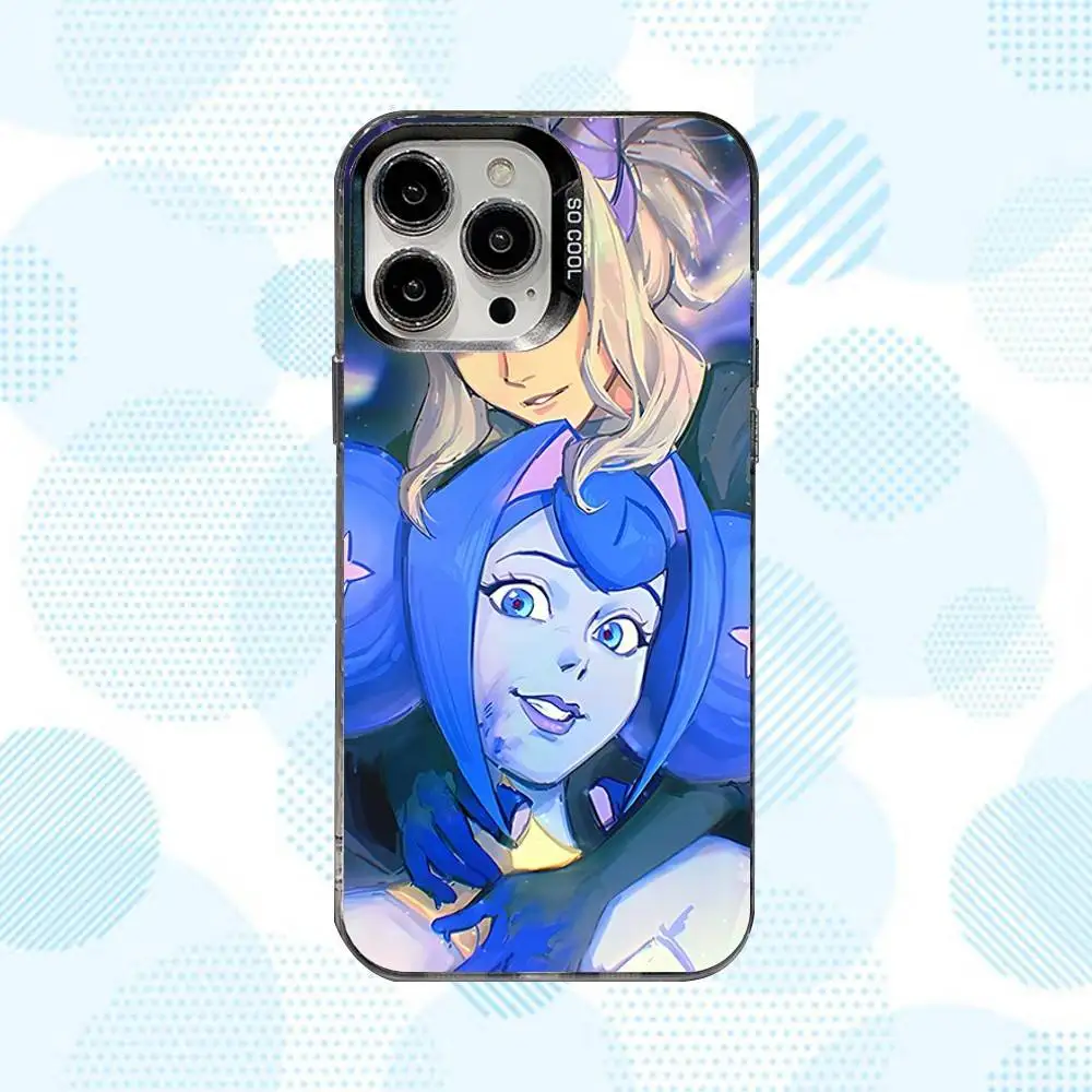 حافظة هاتف K-Knights Of Guinevere لهاتف iPhone 17,16,15,14,13,12,X,8,Pro,Max,Plus,E,SE4,Air,Mini IMD أسود غير لامع