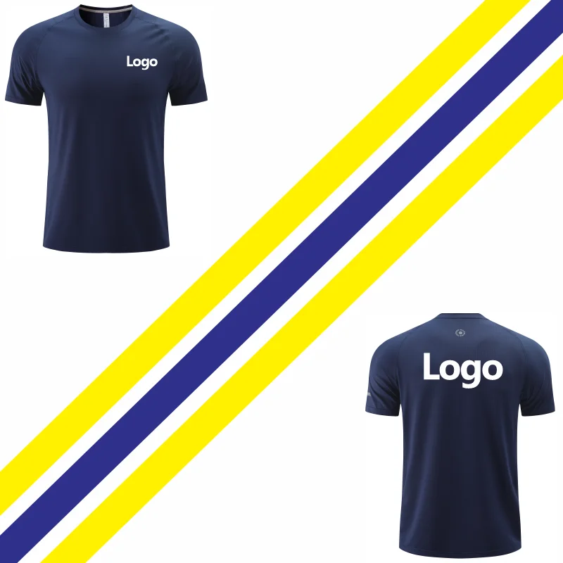 New High-Quality Quick-Drying T-Shirt Custom Logo Print Group Clothing Design Embroidery Company Logo 6 Colors Summer WESTCOOL