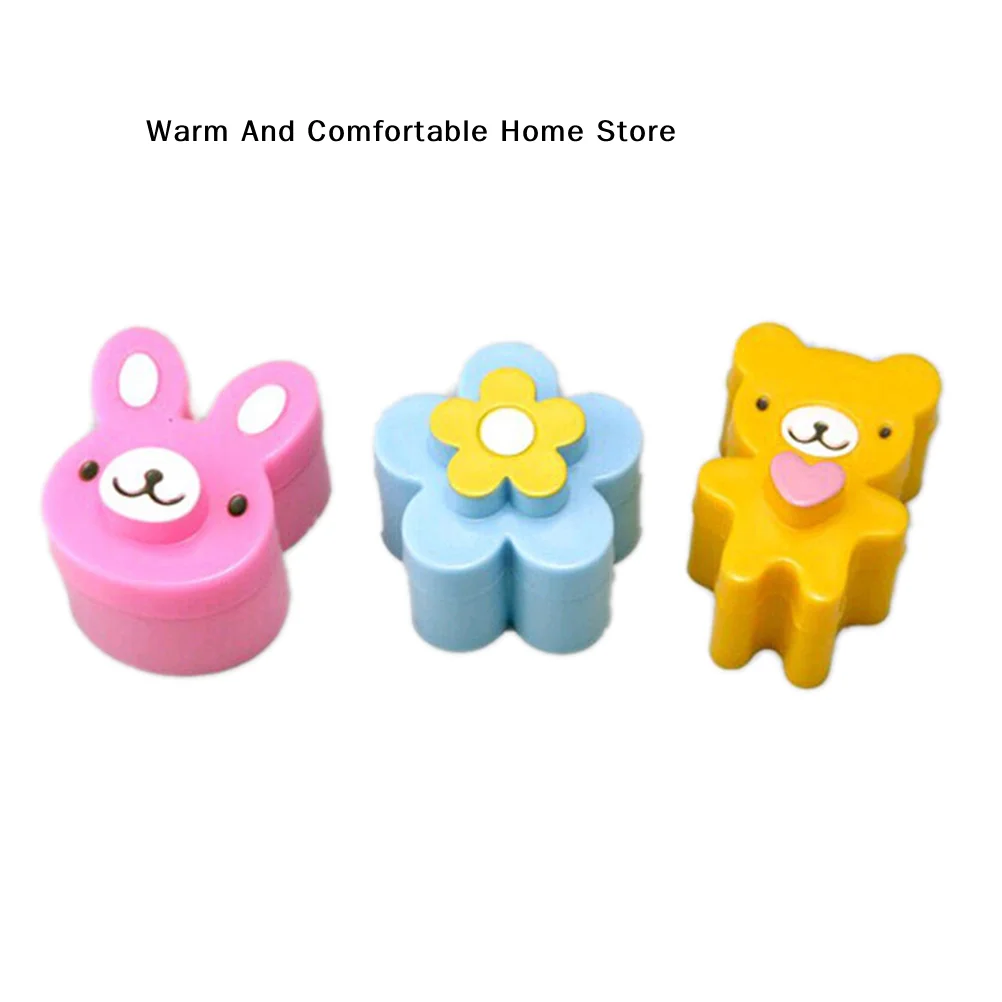 (BF06)3pcs Sandwich Cutters Cookie Bread Mold Rabbit Panda Flower Bento Box Decorating Tools DIY Sandwich Cake Kitchen Gadgets
