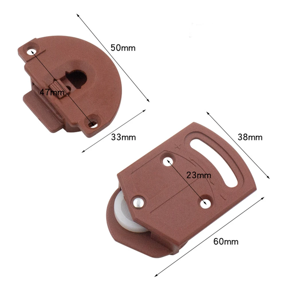 Vintage Style Door Roller 2pc ABS Wheel with Low Noise for ideal for Smooth Sliding Furniture Doors Easy to Install and Adjust