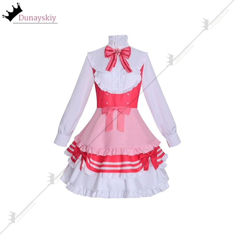 Kagamine rin/mikuuu cosplay projeto sekai flor de cerejeira festa traje feminino doce rosa princesa lolita vestido rpg terno