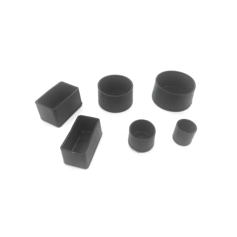 4 Pçs/set Preto Perna Da Cadeira Tampas Protetor Pés Meias Almofadas Móveis Mesa De Cobre Buraco Plugs Poeira Cobrir os Móveis Pés de Nivelamento