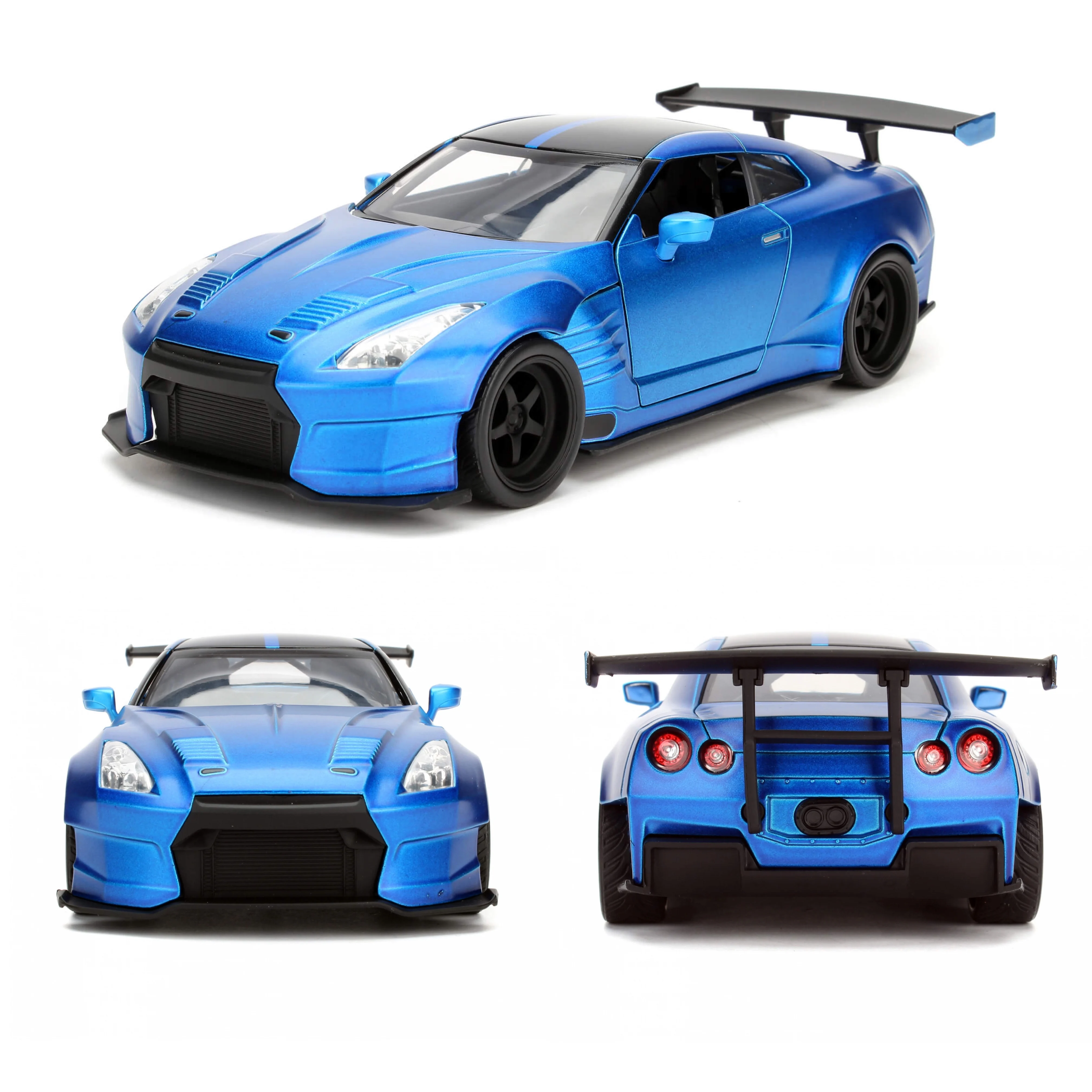 

Jada Toys Fast & Furious 1:24 2009 Brian's GT-R R35 Ben Sopra Die-cast Car for Kids and Adults Blue Red