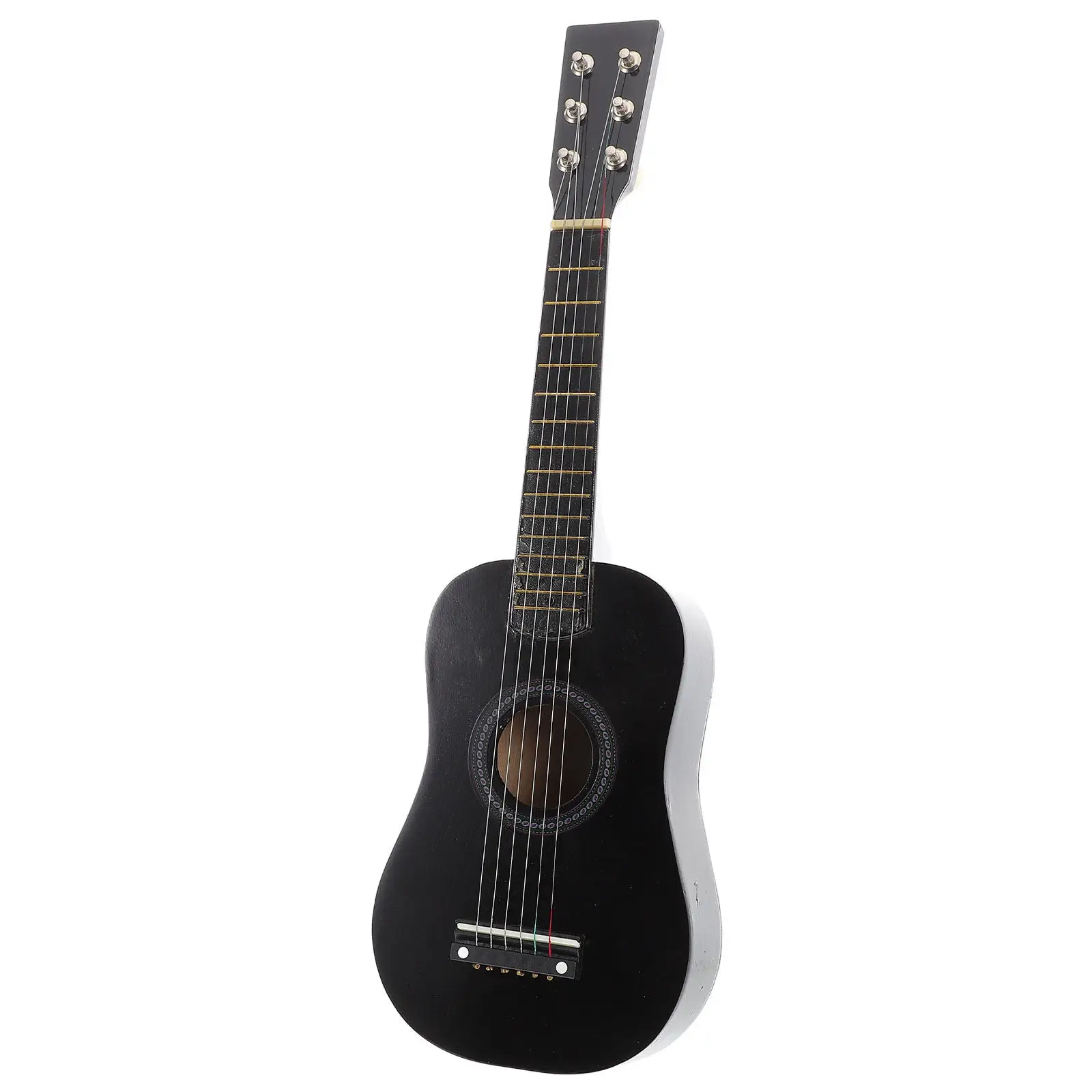 

Multicolor Wooden Guitar Educational Musical Instrument for Kids Children Portable Musical Instrument Gift 23 Inch