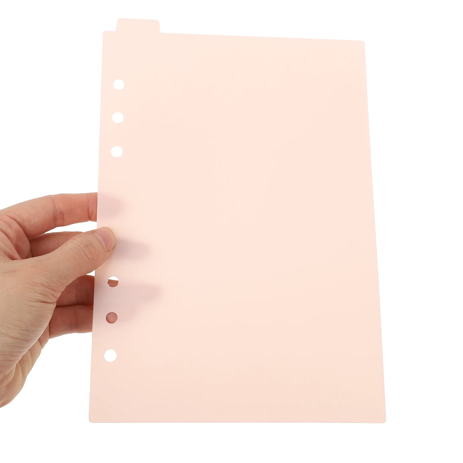 6 linguette per raccoglitori di carta separatori per raccoglitori A5 8 divisori pagina in plastica a 6 anelli con