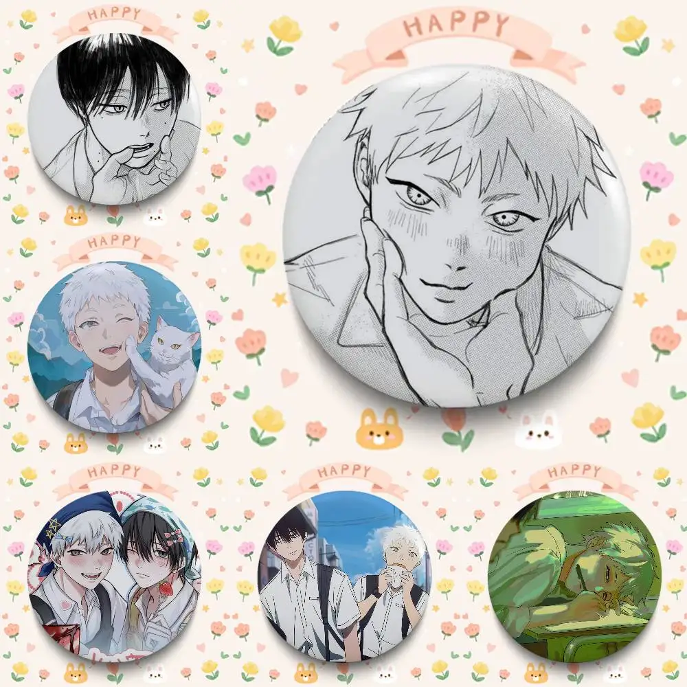 Cartoon Style The Summer Hikaru Died Badges Button Round Pin Brooch Badge Bag Decor Accessories Fans Collect Friends Gifts