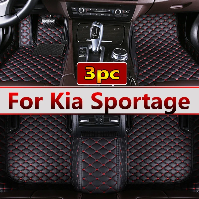 

Кожаные автомобильные коврики на заказ для Kia Sportage 4 nq5 2022, детали интерьера, ковры, подушечки для ног, аксессуары