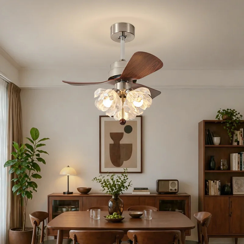 Medieval Style Living Room Fan Light Large Wind Ceiling Fan Light Retro French Hall Premium Ceiling Fan