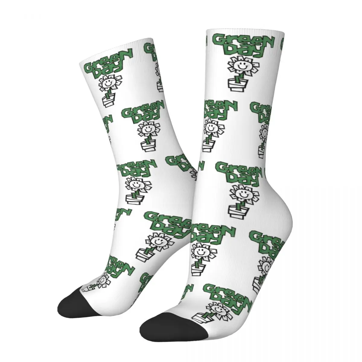 Green Day Punk Rock Socks Men\'s Women\'s Polyester Casual American Socks Harajuku Spring Summer Autumn Winter Socks Gifts