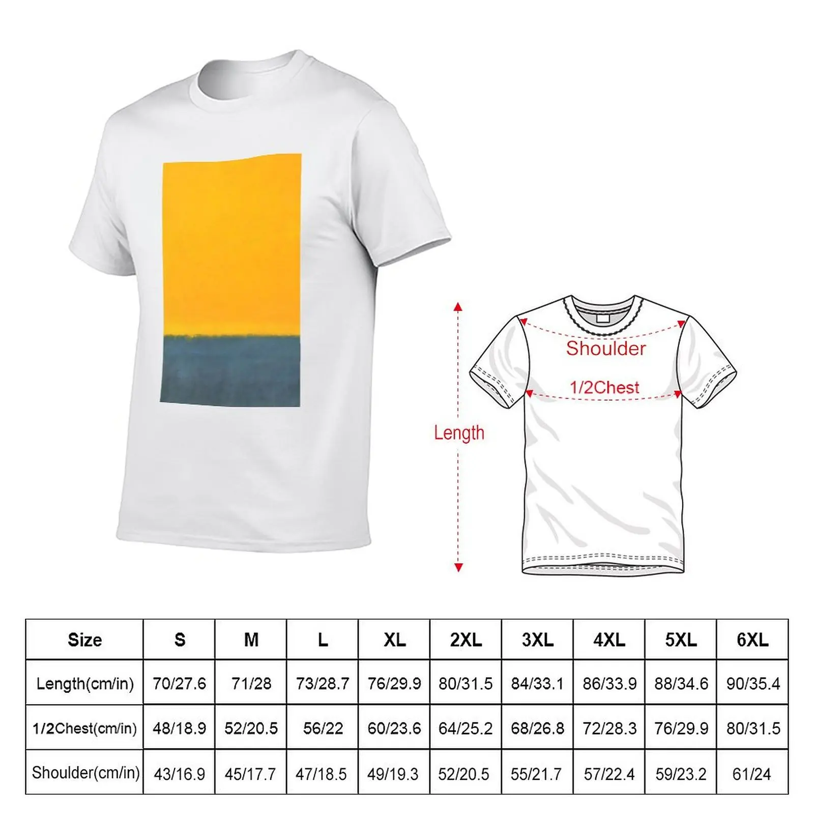 Mark Rothko T-Shirt Sweat Absorbing Sports Tee Shirt