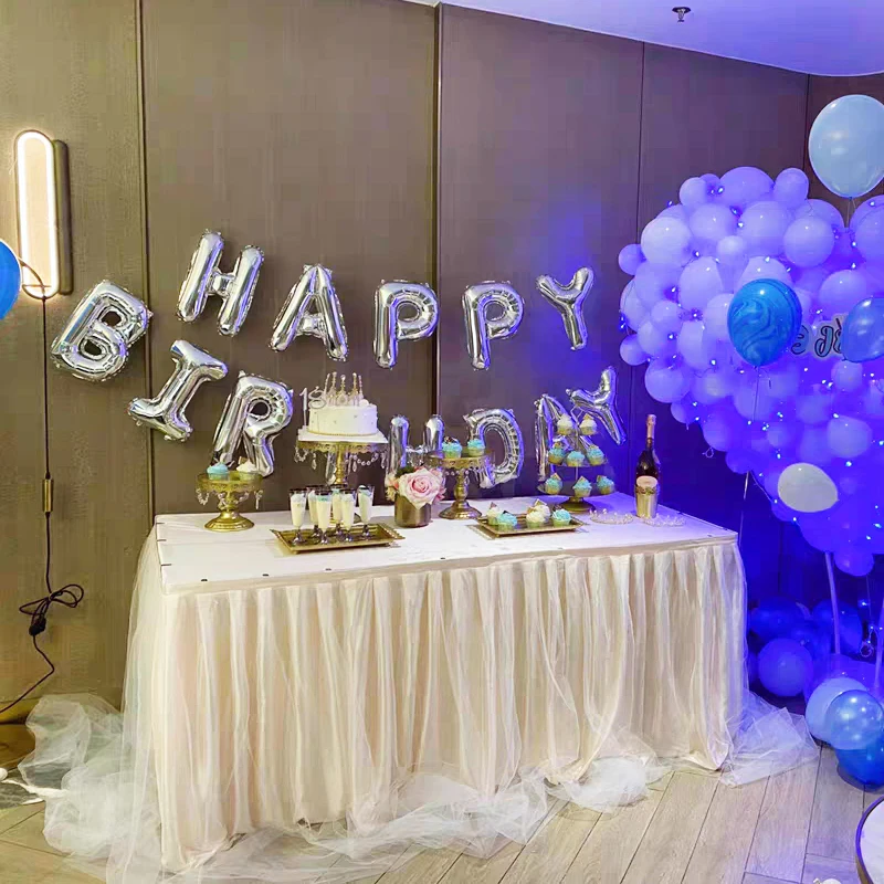 Net Tutu Fabric Wedding Table Skirt for Table Cloth Party Birthday Party Wedding Baby Shower Banquet Decorative Table Skirting
