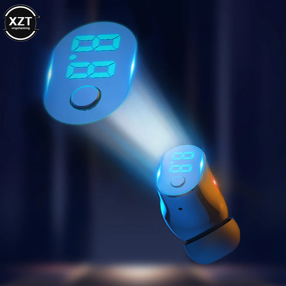 Mini Single Headphones Bluetooth-compatible5.2 Earphones Power Display TWS Wireless Earbuds Mic Support Voice Assistant Headsets - Image 3
