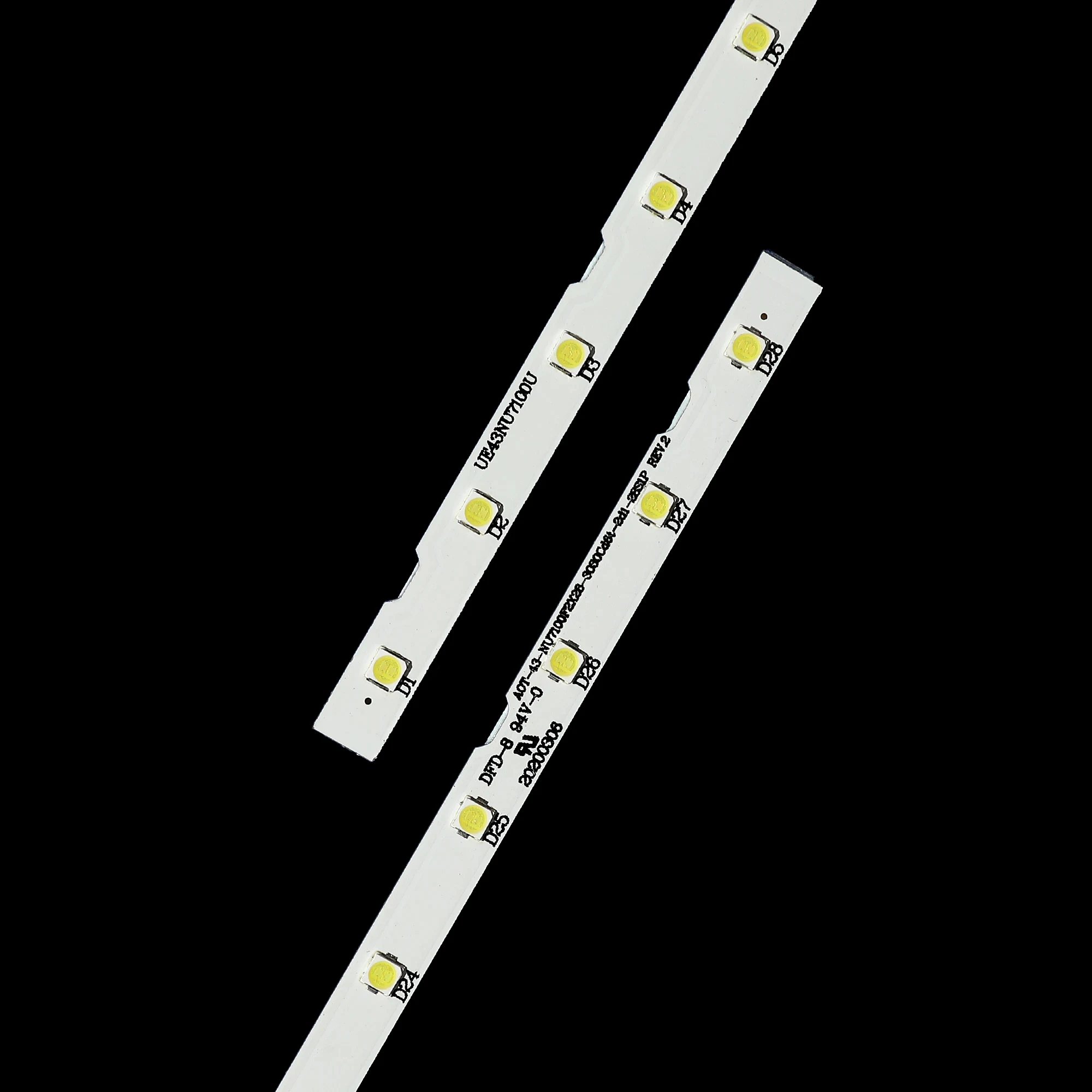 Imagem -03 - Tira Retroiluminação Led para Ue43nu7170u Ue43nu7100 Ue43nu7092 Ue43nu7090 Un43ru7400 Ua43nu7800k Ue43n5510au Ue43n5540au