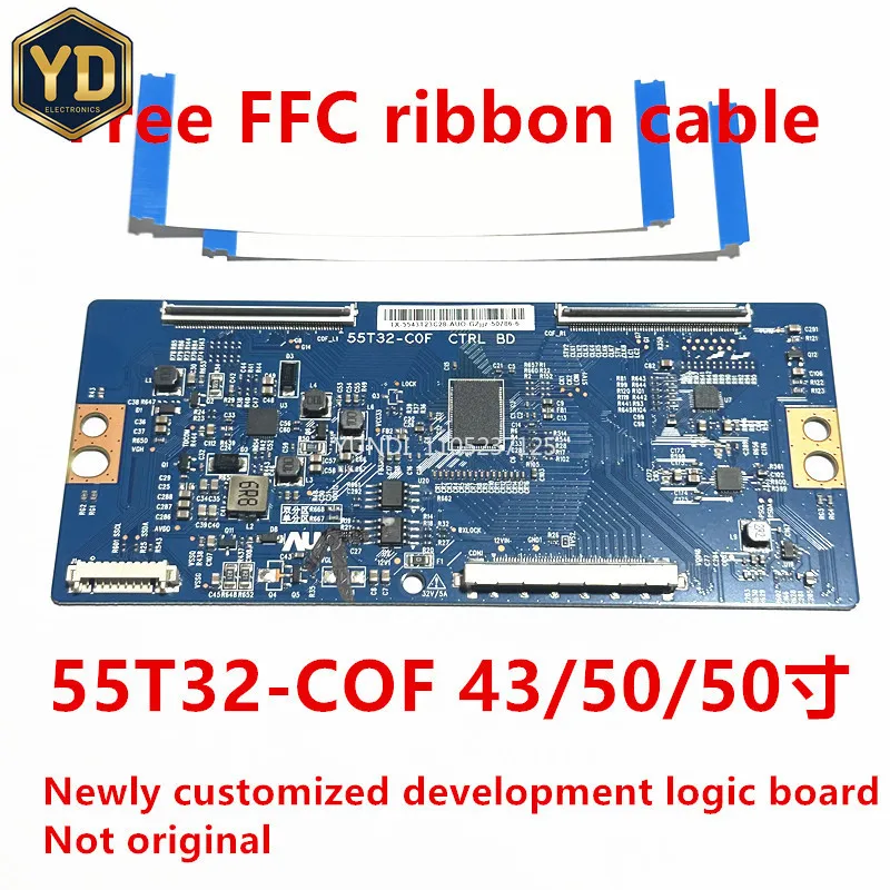 YD 55T32-C0F CTRL BD Professional Logic Board 43inch T-CON Logic Board 55T32 COF 50inch 55t32c0f Original 55t32 For 43 55inch