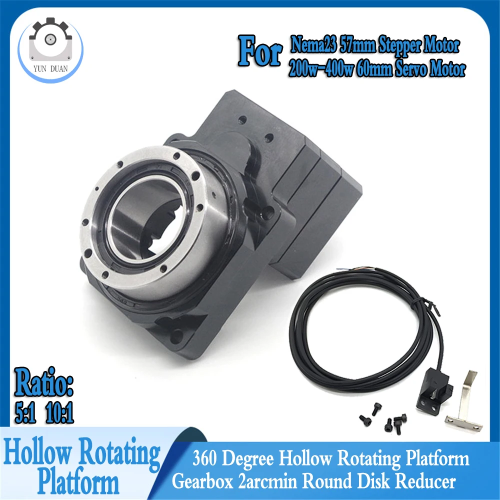 

High Precision Hollow Rotating Platform Ratio 5 ,eplace Cam indexer/ DD motor 4 Axis/ 5 Axis/ R Axis for Cutting Tables CNC