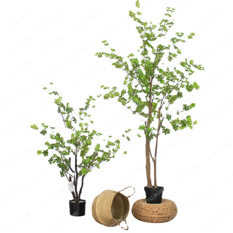 Simulation Bell Tree Green Plant Potted Simulation Bell Tree