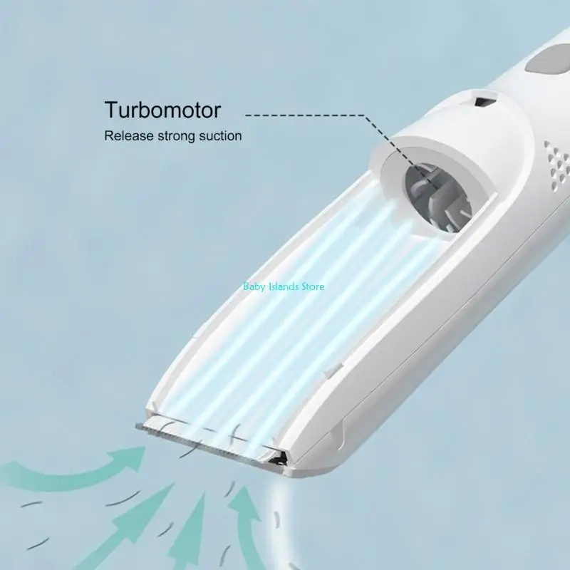 ماكينة حلاقة كهربائية منزلية K92D مزودة بشحن USB وتنظيف سريع ماكينة تشذيب شعر الأطفال مقاومة للماء بسعة كبيرة للأطفال والرضع #3